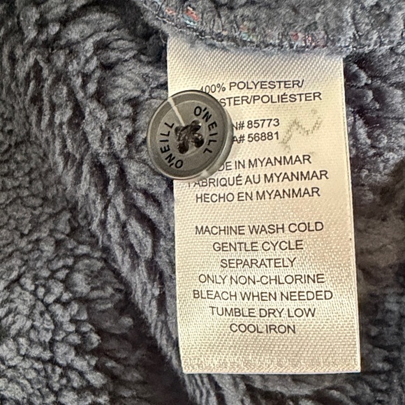 ONEILL ,Size L ,Chaps Men's Plaid Shirt Jacket - Rust and Navy - Picture 15 of 17